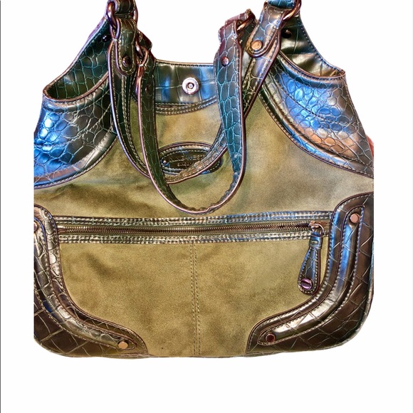 Vintage Nine West Swedette Bag - Picture 4 of 15